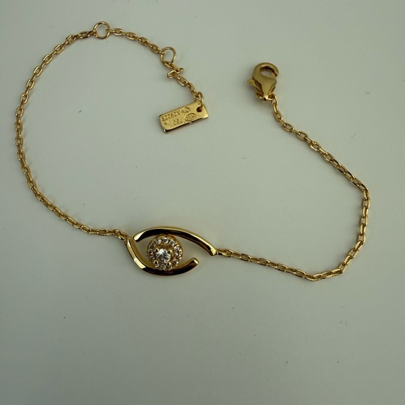 🆕 18K gold plated Luxury Exquisite Zircon Skeleton Chain Link Bracelet - Picture 9 of 9